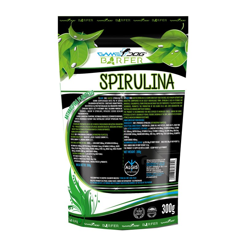 BARFER Spirulina 300g, GAME DOG