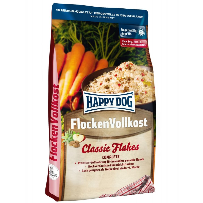 Flocken Vollkost 3kg Płatki, Happy Dog