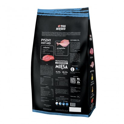 Alpha Spirit PAN MIĘSKO Cielęcina z przepiórką L 20kg