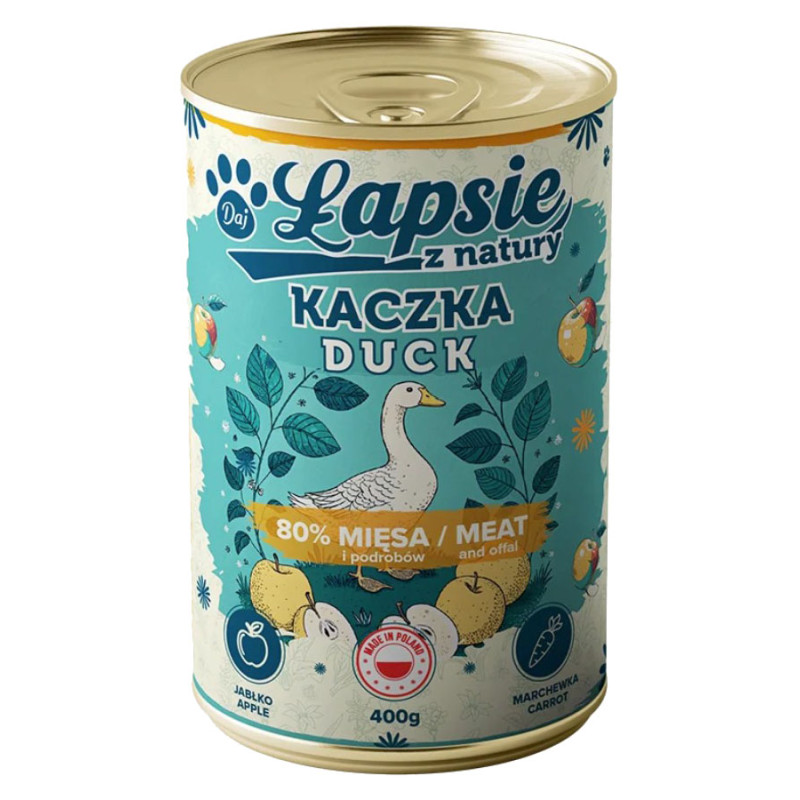 ŁAPSIE Mokra Karma Kaczka Z...
